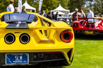 Ford GT Yellow Rear Air Duct