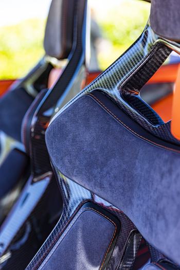 Carbon Fiber Driver Seat Shoulder Padding