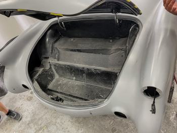 Attaching the Trunk Lid to CF1 Vette
