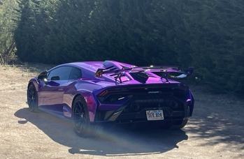 Lamborghini Huracan Purple Rear