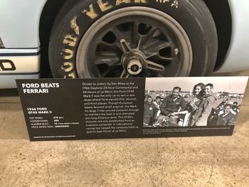 1966 Ford GT40 Mark II Ken Miles History Plaque
